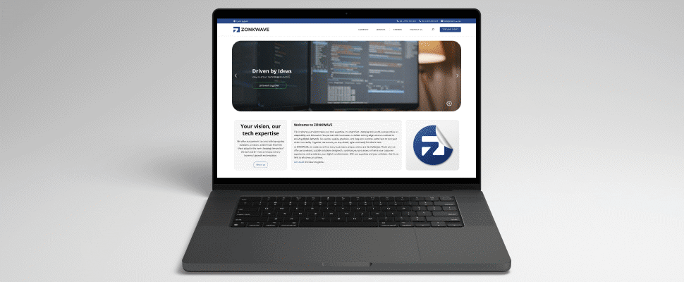 Zonkwave's hero section adapted to EEA